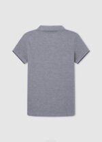 gris marga polo de piqué con logo bordado Pepe Jeans 06X41666 chico - Imagen 2