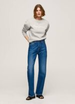 gris marga suéter con logo estampado Pepe Jeans 06X4267 mujer - Imagen 2