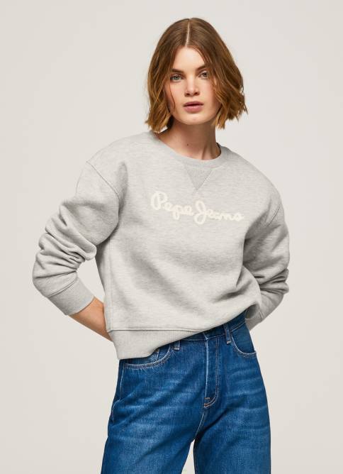 gris_marga_sueter_con_logo_estampado_pepe_jeans_06x4267_mujer.jpg gris marga suéter con logo estampado Pepe Jeans 06X4267 mujer - Imagen 1