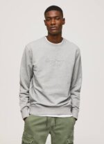 gris marga suéter con logo estampado Pepe Jeans 06X4895 hombres - Imagen 2