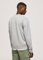 gris marga suéter con logo estampado Pepe Jeans 06X4895 hombres - Imagen 4