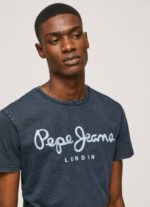 índigo camiseta essentialenim n con logo estampado Pepe Jeans 06X41015 hombres