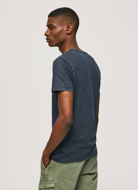 índigo camiseta essentialenim n con logo estampado Pepe Jeans 06X41015 hombres - Imagen 4
