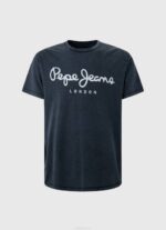 índigo camiseta essentialenim n con logo estampado Pepe Jeans 06X41015 hombres - Imagen 5