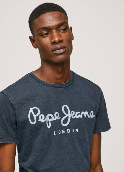 indigo_camiseta_essentialenim_n_con_logo_estampado_pepe_jeans_06x41015_hombres.jpg índigo camiseta essentialenim n con logo estampado Pepe Jeans 06X41015 hombres - Imagen 1