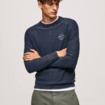 índigo elegir jersey de cuello redondo Pepe Jeans 06X4858 hombres