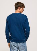 índigo jersey de algodón con cuello redondo Pepe Jeans 06X4868 hombres - Imagen 4