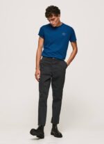 índigo playera con logo estampado Pepe Jeans 06X4968 hombres - Imagen 2
