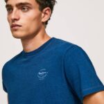 índigo playera con logo estampado Pepe Jeans 06X4968 hombres
