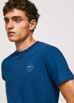 índigo playera con logo estampado Pepe Jeans 06X4968 hombres