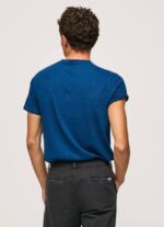 índigo playera con logo estampado Pepe Jeans 06X4968 hombres - Imagen 4