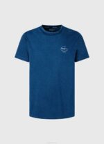 índigo playera con logo estampado Pepe Jeans 06X4968 hombres - Imagen 5