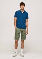 índigo polo de algodón con efecto desgastado Pepe Jeans 06X41079 hombres - Imagen 2
