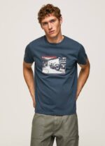 jarman camiseta con estampado de foto Pepe Jeans 06X4954 hombres