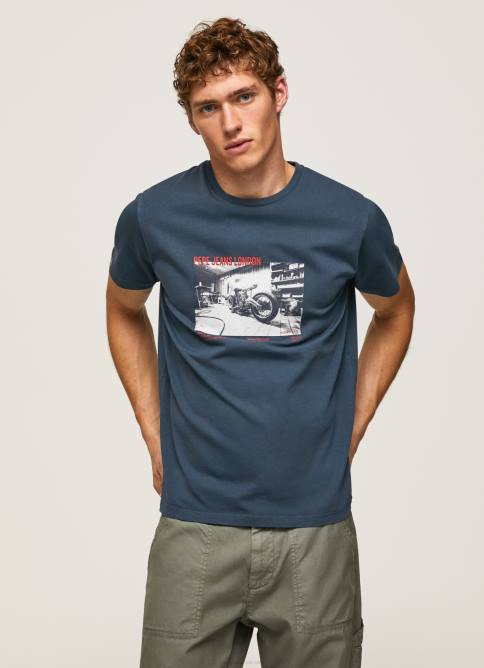 jarman_camiseta_con_estampado_de_foto_pepe_jeans_06x4954_hombres.jpg jarman camiseta con estampado de foto Pepe Jeans 06X4954 hombres - Imagen 1