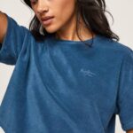 jarman camiseta cropped de terciopelo Pepe Jeans 06X4461 mujer