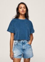 jarman camiseta cropped de terciopelo Pepe Jeans 06X4461 mujer - Imagen 3
