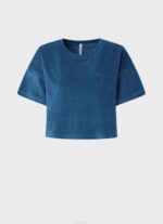 jarman camiseta cropped de terciopelo Pepe Jeans 06X4461 mujer - Imagen 5