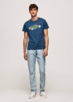 jarman camiseta de algodón con logo de pinceles Pepe Jeans 06X4983 hombres - Imagen 2
