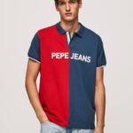 jarman polo de piqué con diseño colour block Pepe Jeans 06X41082 hombres