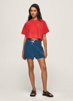 jarman shorts deportivos con logo bordado Pepe Jeans 06X4532 mujer