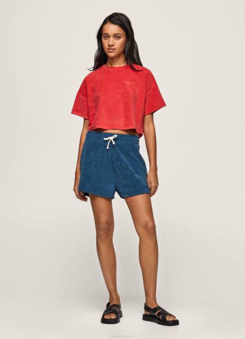 jarman shorts deportivos con logo bordado Pepe Jeans 06X4532 mujer - Imagen 1