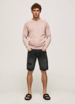lejía rosa jersey de algodón con cuello redondo Pepe Jeans 06X4863 hombres - Imagen 2