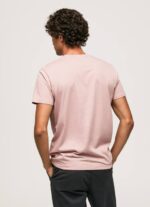 lejía rosa playera con logo estampado Pepe Jeans 06X4917 hombres - Imagen 4