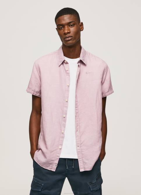 lejía rosa playera de manga corta parker Pepe Jeans 06X41058 hombres - Imagen 2