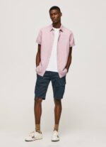 lejía rosa playera de manga corta parker Pepe Jeans 06X41058 hombres