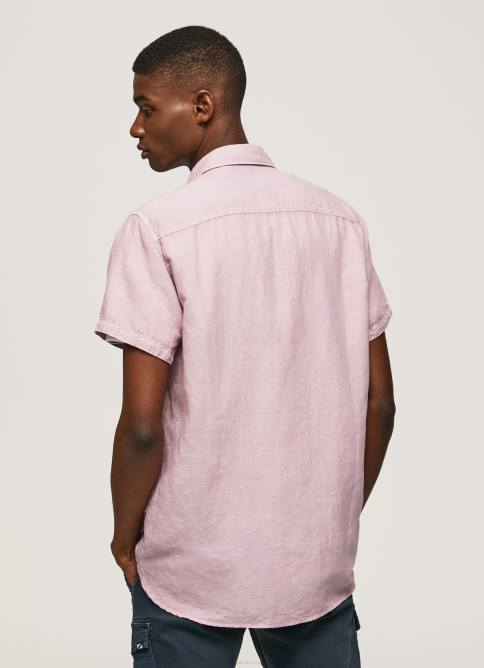 lejía rosa playera de manga corta parker Pepe Jeans 06X41058 hombres - Imagen 4