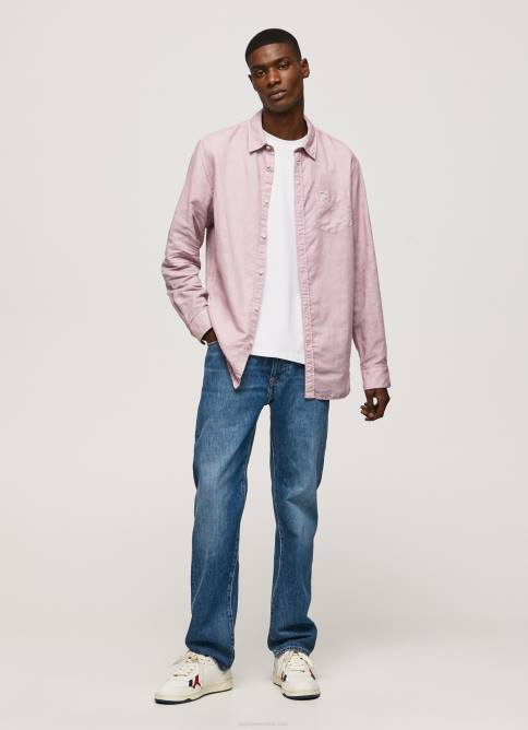 lejía rosa playera de manga larga parker Pepe Jeans 06X41051 hombres - Imagen 2