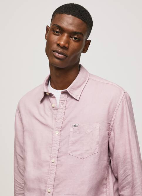 lejía rosa playera de manga larga parker Pepe Jeans 06X41051 hombres - Imagen 3