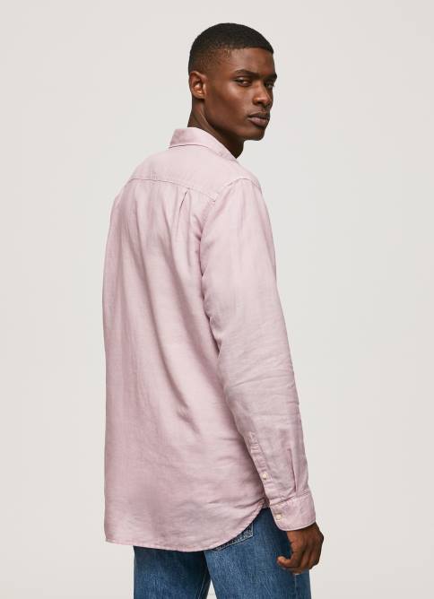lejía rosa playera de manga larga parker Pepe Jeans 06X41051 hombres - Imagen 4