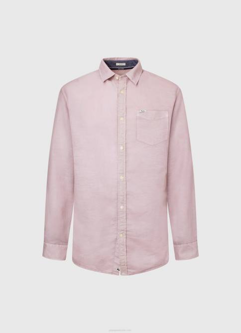 lejía rosa playera de manga larga parker Pepe Jeans 06X41051 hombres - Imagen 5