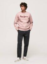lejía rosa suéter con logo bordado Pepe Jeans 06X4882 hombres - Imagen 2