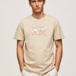 malta camiseta con estampado de foto Pepe Jeans 06X4989 hombres