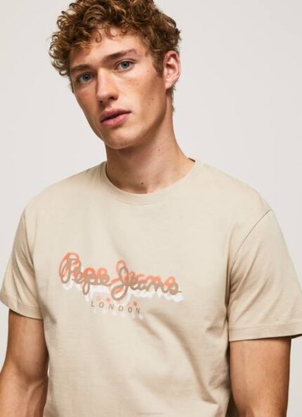 malta playera con logo estampado Pepe Jeans 06X4993 hombres