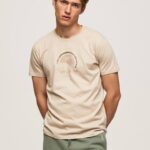 malta playera con logo y efecto desgastado Pepe Jeans 06X4962 hombres