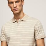 malta playera tipo polo con estampado de rayas Pepe Jeans 06X41093 hombres