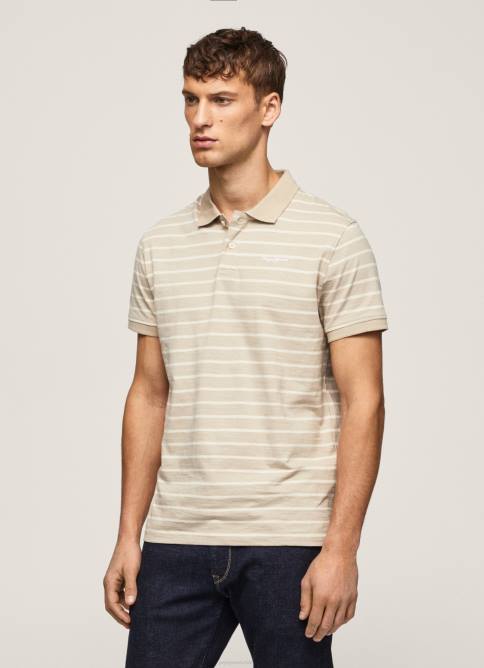 malta playera tipo polo con estampado de rayas Pepe Jeans 06X41093 hombres - Imagen 3