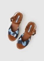 mar profundo sandalias Witney con cuña teñida Pepe Jeans 06X4644 mujer - Imagen 2