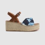 mar profundo sandalias Witney con cuña teñida Pepe Jeans 06X4644 mujer