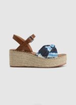 mar profundo sandalias Witney con cuña teñida Pepe Jeans 06X4644 mujer