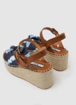 mar profundo sandalias Witney con cuña teñida Pepe Jeans 06X4644 mujer - Imagen 4