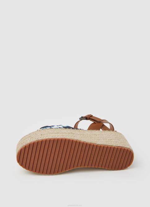 mar profundo sandalias Witney con cuña teñida Pepe Jeans 06X4644 mujer - Imagen 5