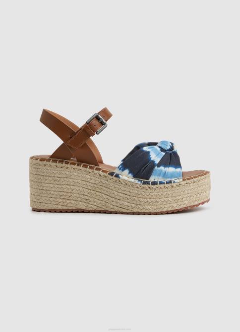 mar profundo sandalias Witney con cuña teñida Pepe Jeans 06X4644 mujer - Imagen 1