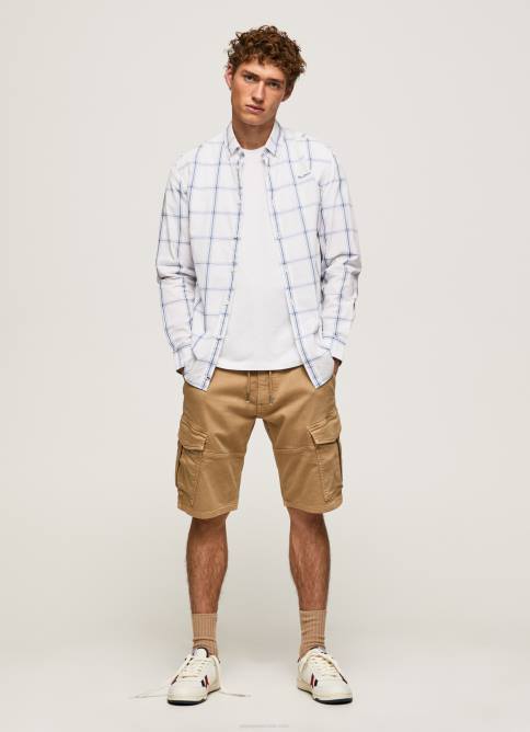 Marfil camisa lorian slim fit de popelina Pepe Jeans 06X41029 hombres - Imagen 2