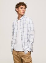 Marfil camisa lorian slim fit de popelina Pepe Jeans 06X41029 hombres