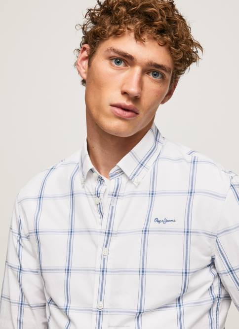 Marfil camisa lorian slim fit de popelina Pepe Jeans 06X41029 hombres - Imagen 3
